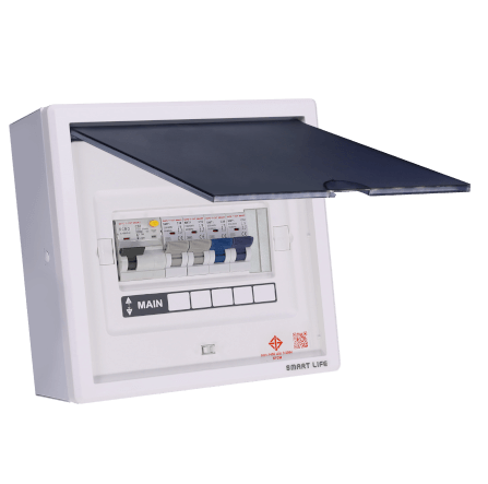 ชุดตู้คอนซูมเมอร์ 4 ช่อง เบรคเกอร์กันดูด 32 แอมป์ เซฟ-ที-คัท สมาร์ท รุ่น F2_2